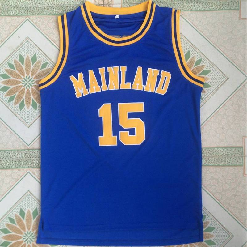 Mainland High School #15 Vince Carter - Carter 15 # MAINLAND High School Style 2 College Football Jersey football jersey product view 1