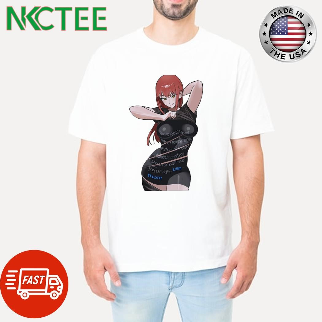 Makima, a central character from the popular manga and anime series Chainsaw Man shirt Unisex T-shirt, Sweatshirt, Hoodie, Long Sleeve Tee - T-Shirt, Sweatshirt, Hoodie