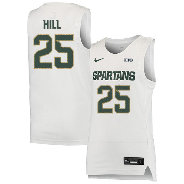 Malik Hall 25 White College Football Jersey football jersey product view 1