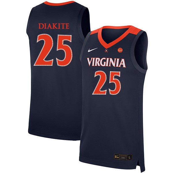 Mamadi Diakite 25 Navy College Football Jersey football jersey product view 1