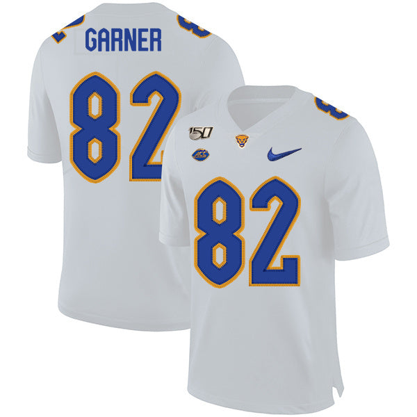 Manasseh Garner 82 White College Football Jersey football jersey product view 1