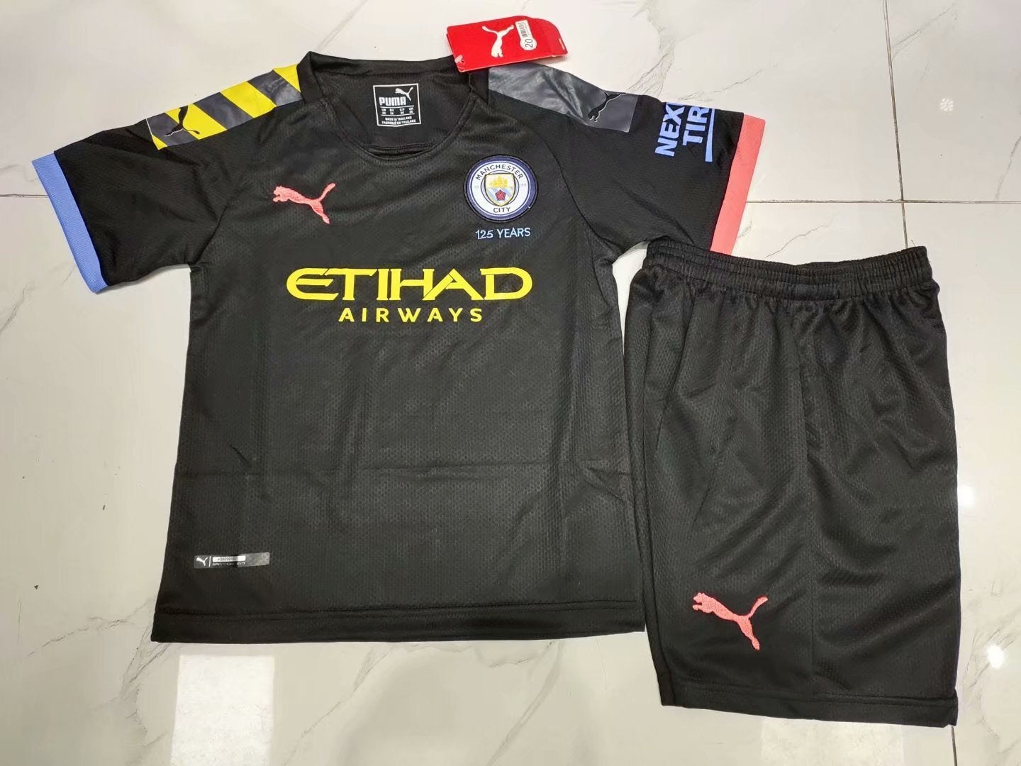 Manchester City Black 1 Soccer Jersey sports jersey product view 1