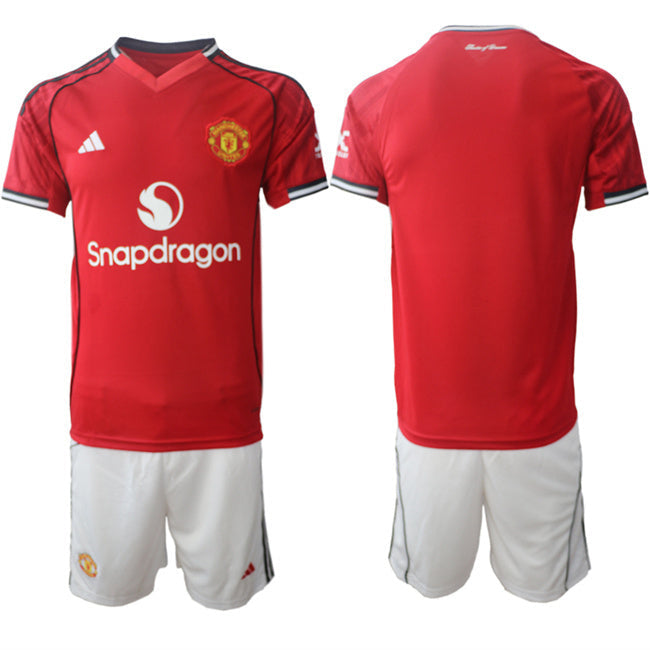 Manchester United Blank 2025 26 Red Home Soccer Jersey Suit sports jersey product view 1