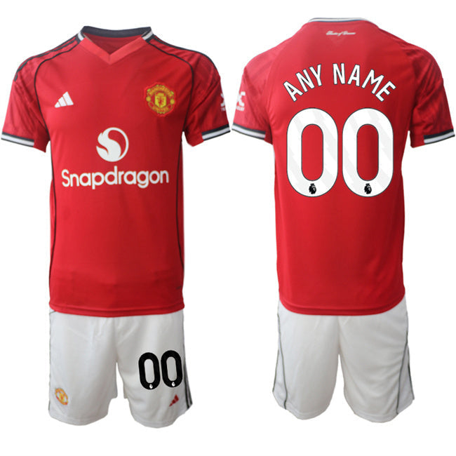 Manchester United Custom 2025 26 Red Home Soccer Jersey Suit sports jersey product view 1