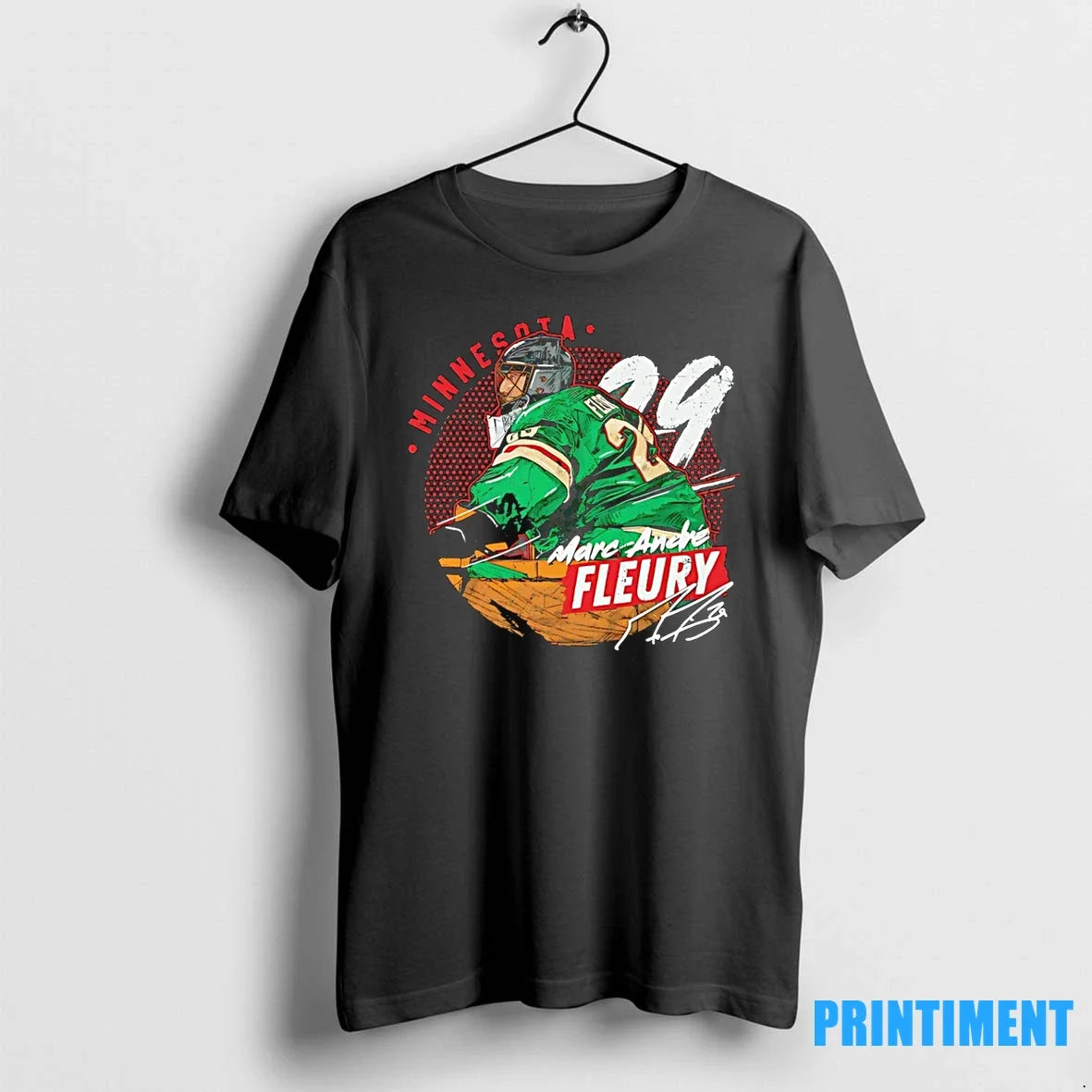 Marc Andre Fleury Minnesota Wild Signature Graphic Tshirts Sweater Unisex T-shirt, Sweatshirt, Hoodie, Long Sleeve Tee - T-Shirt, Sweatshirt, Hoodie