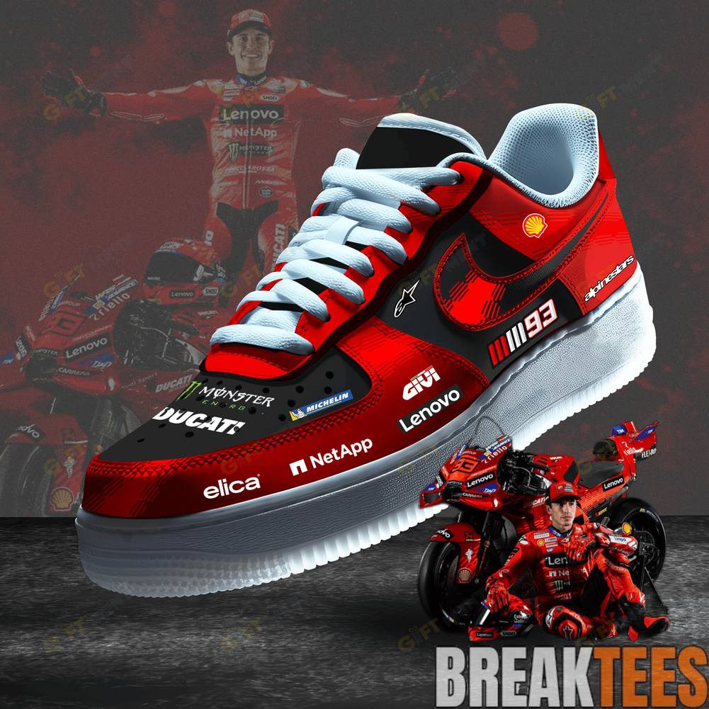 Marc Mrquez Ducati Lenovo Team AF1 Sneaker Unisex T-shirt, Sweatshirt, Hoodie, Long Sleeve Tee - T-Shirt, Sweatshirt, Hoodie