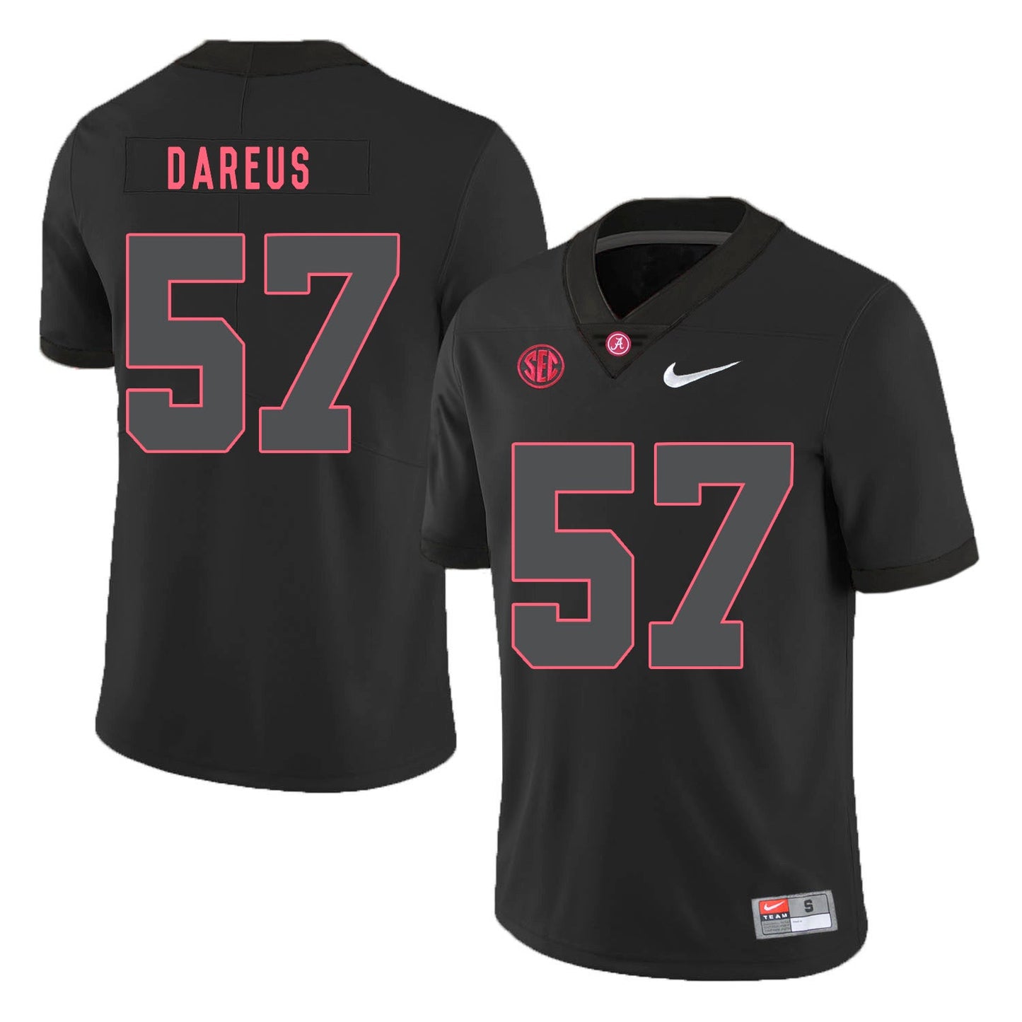 Marcell Dareus 57 Lights Out .2jpg College Football Jersey football jersey product view 1