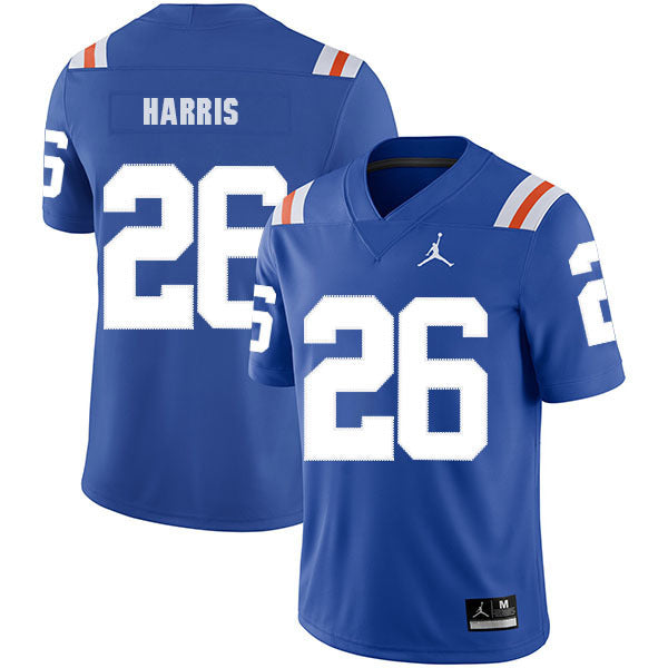 Marcell Harris 26 Blue College Football Jersey football jersey product view 1