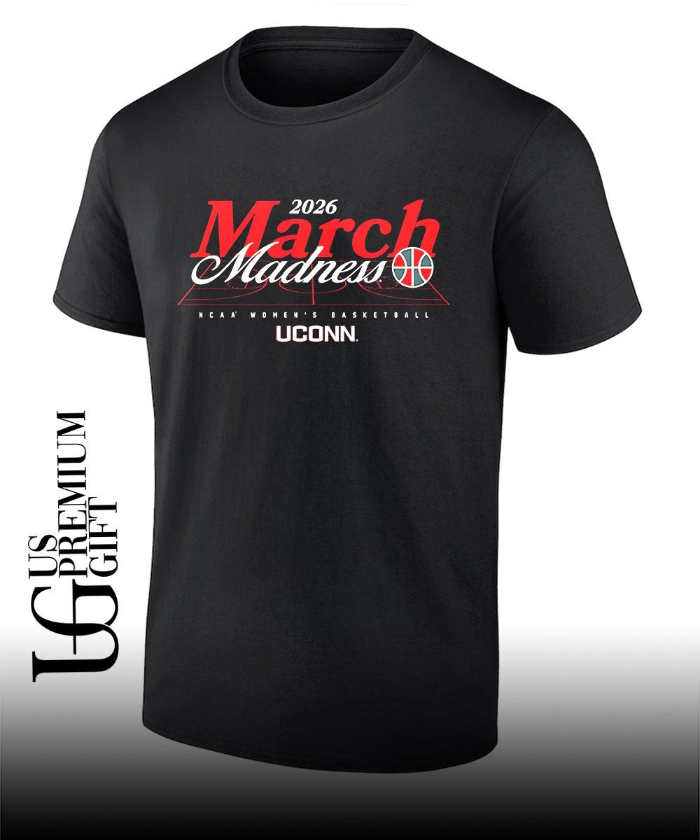 March Madness 2026 UConn Huskies NCAA Womens basketball shirt Unisex T-shirt, Sweatshirt, Hoodie, Long Sleeve Tee - T-Shirt, Sweatshirt, Hoodie