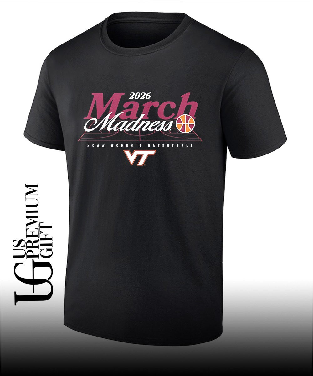 March Madness 2026 Virginia Tech Hokies NCAA Womens basketball shirt Unisex T-shirt, Sweatshirt, Hoodie, Long Sleeve Tee - T-Shirt, Sweatshirt, Hoodie
