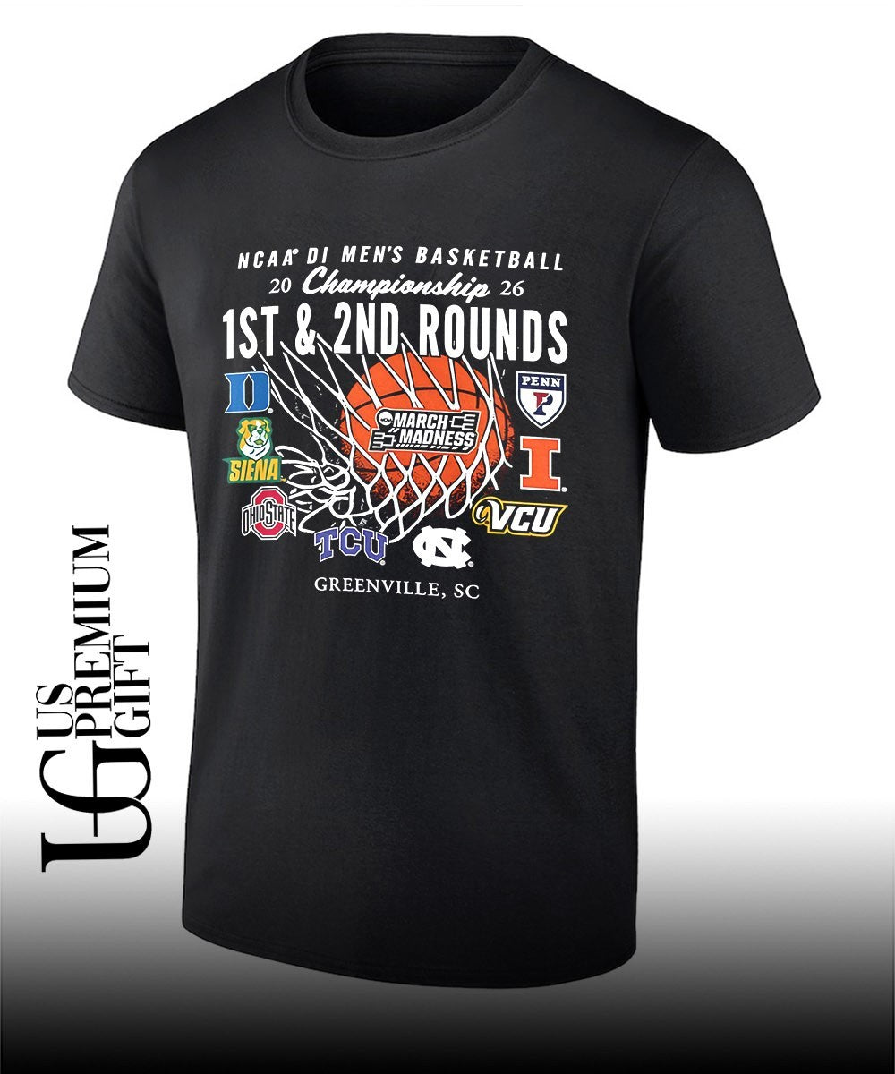 March Madness NCAA DI Mens Basketball Nets Championship 1St and 2nd Rounds Greenville 2026 shirt - T-Shirt, Sweatshirt, Hoodie