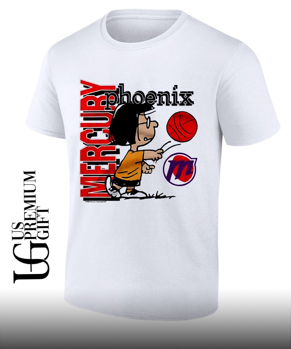 Marcie Peanuts Phoenix Mercury WNBA cartoon shirt Unisex T-shirt, Sweatshirt, Hoodie, Long Sleeve Tee - T-Shirt, Sweatshirt, Hoodie