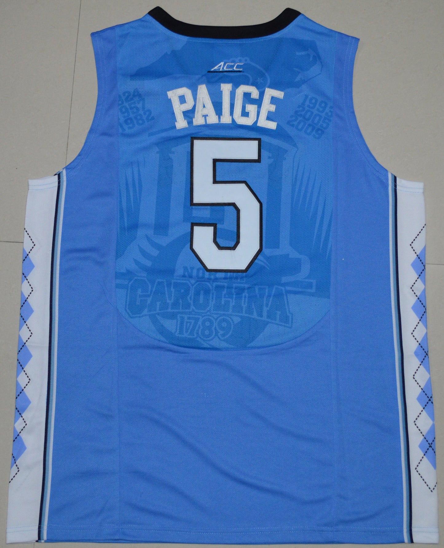 Marcus Paige 5 Carolina Blue College Football Jersey football jersey product view 1