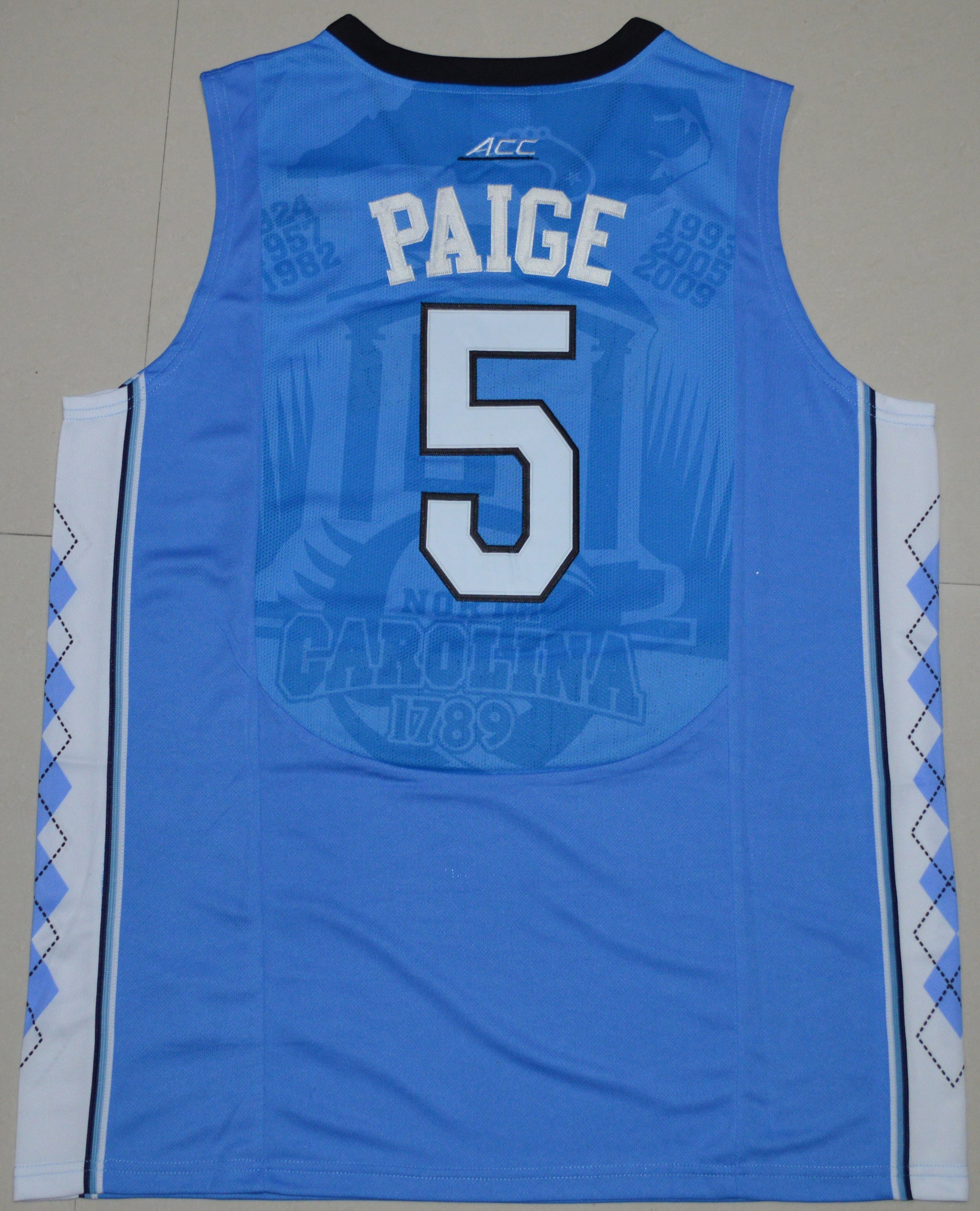 Marcus Paige 5 Carolina Blue College Football Jersey football jersey product view 1