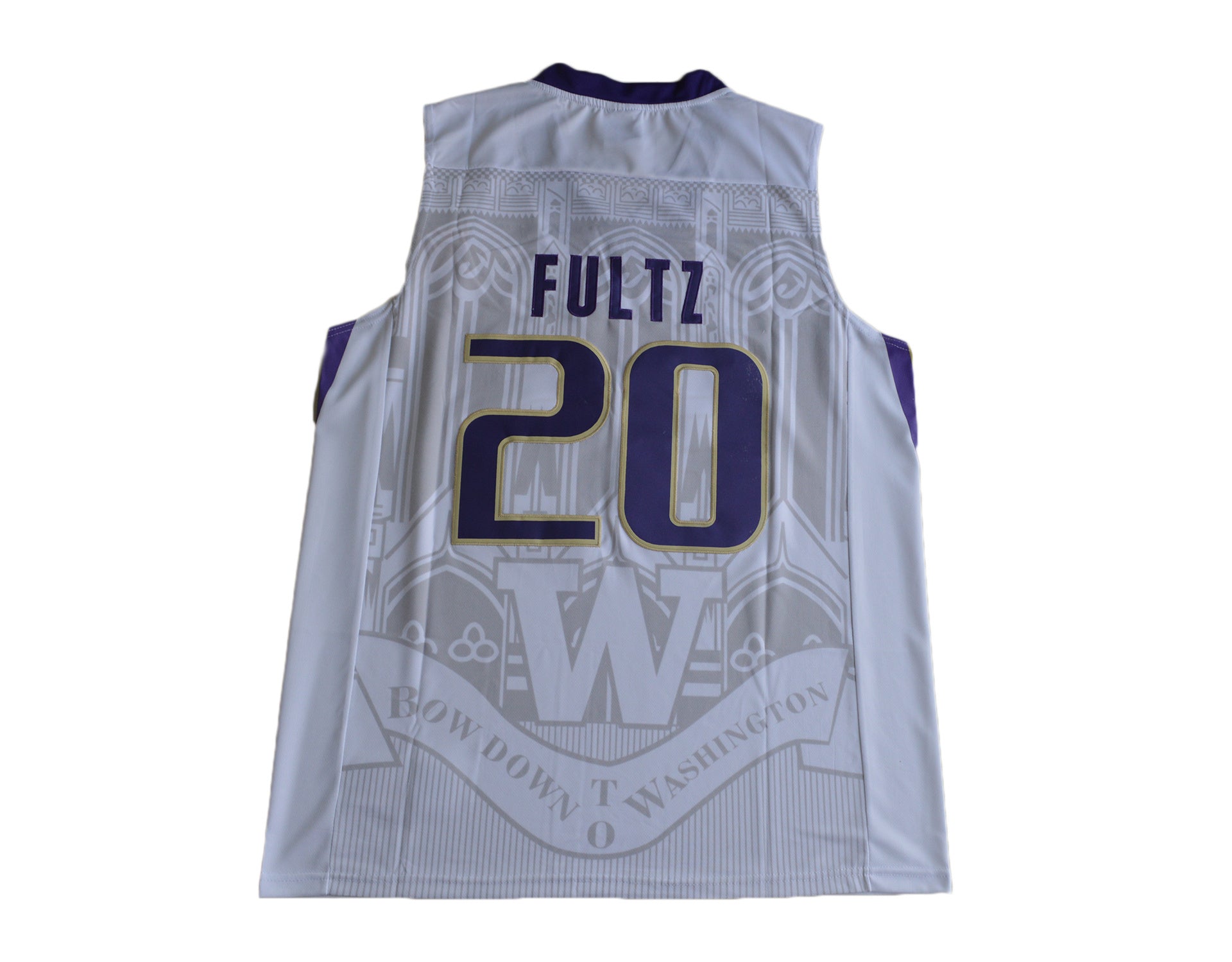 Markelle Fultz 20 White College Football Jersey football jersey product view 1