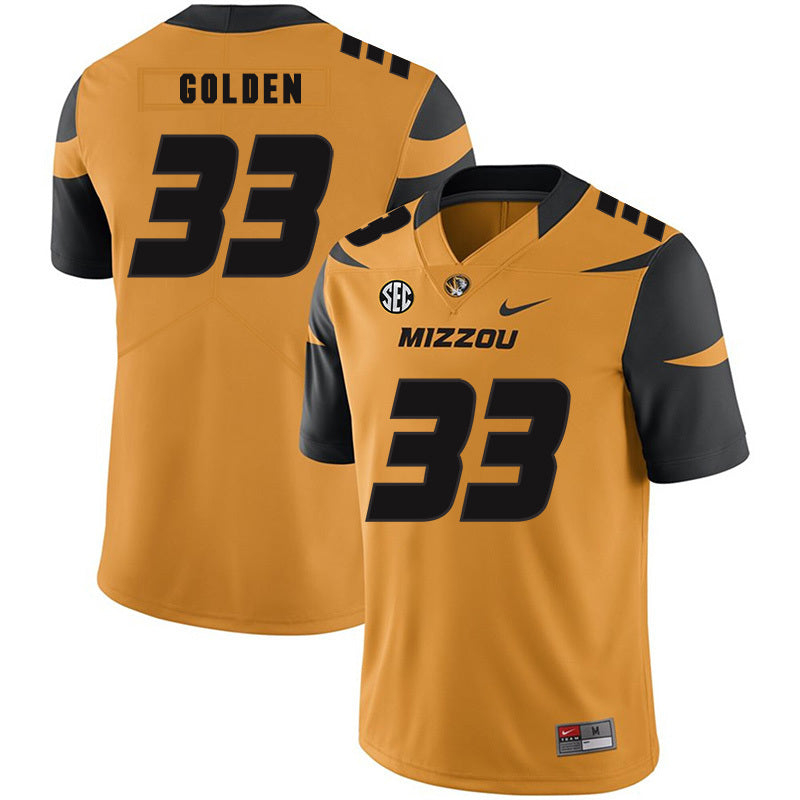 Markus Golden 33 Gold College Football Jersey football jersey product view 1