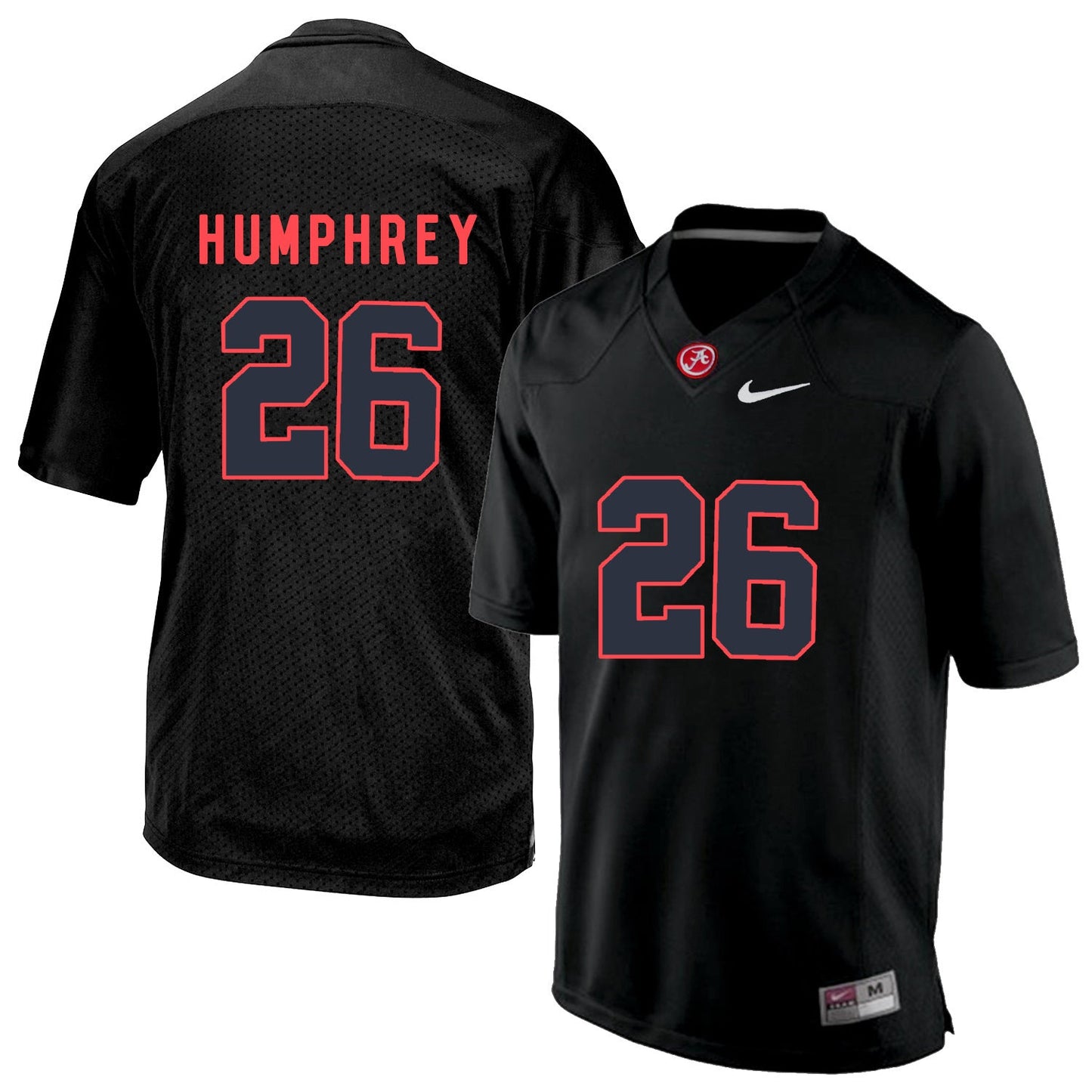Marlon Humphrey 26 Black College Football Jersey football jersey product view 1
