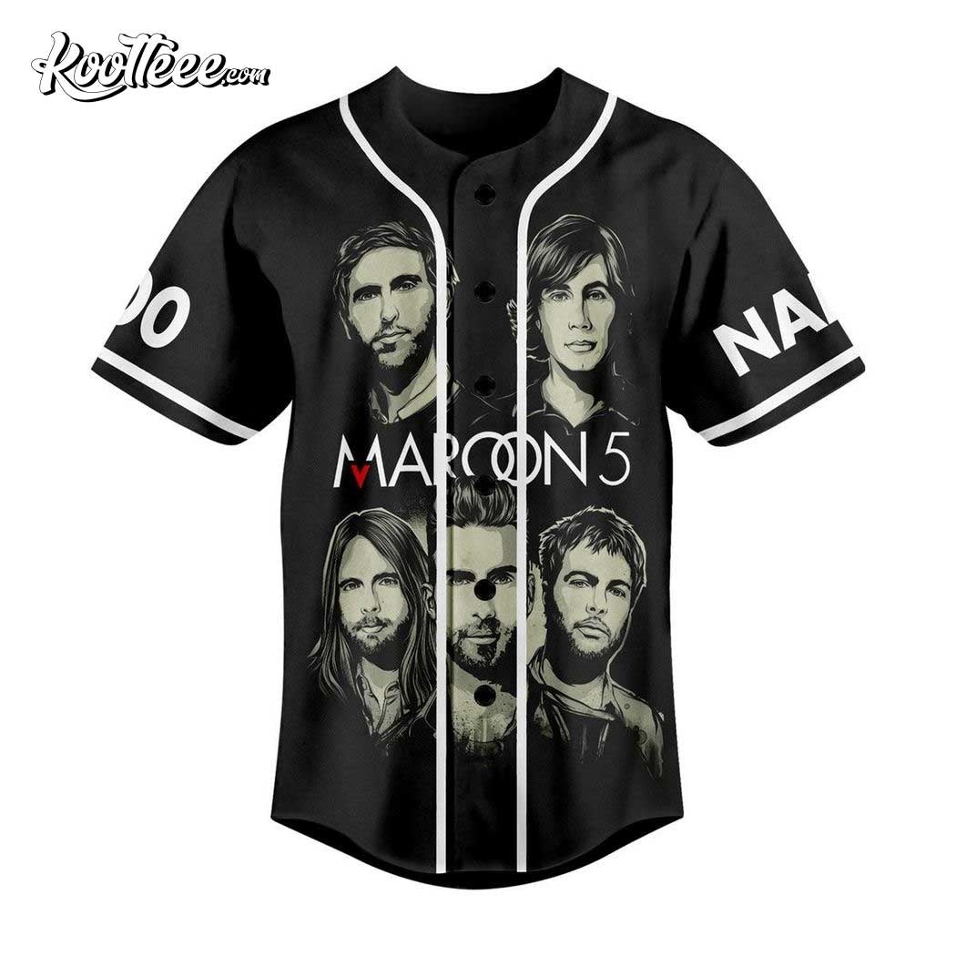 Maroon 5 M5LV The Residency Custom Baseball Jersey baseball jersey product view 2