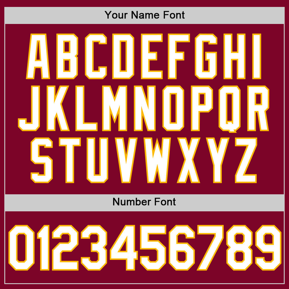 Custom Maroon White-Gold Authentic Throwback Baseball Jersey baseball jersey product view 5