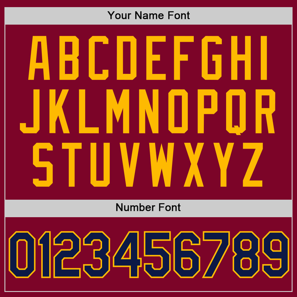 Custom Maroon Navy-Gold Authentic Throwback Baseball Jersey baseball jersey product view 5