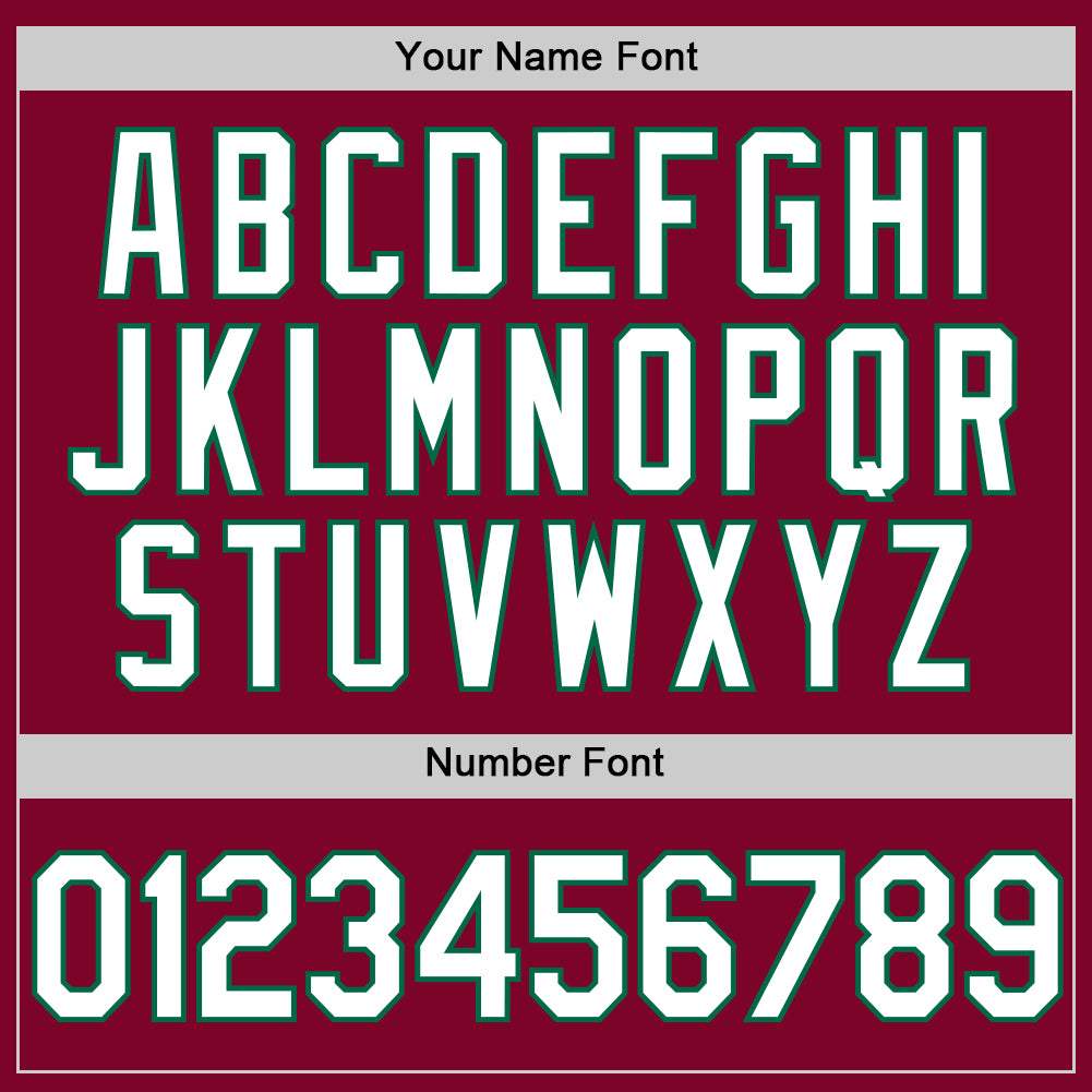 Custom Maroon White-Kelly Green Authentic Throwback Baseball Jersey baseball jersey product view 5