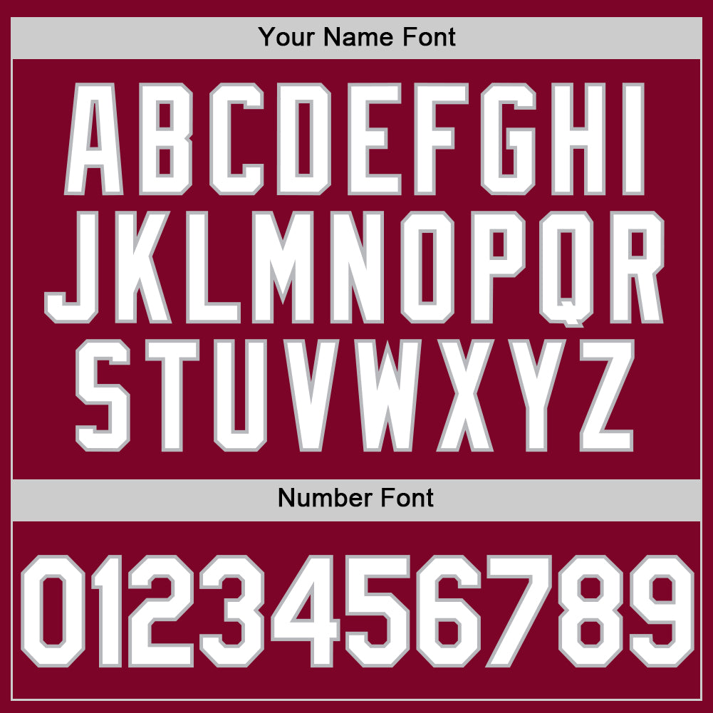 Custom Maroon White-Gray Authentic Throwback Baseball Jersey baseball jersey product view 5