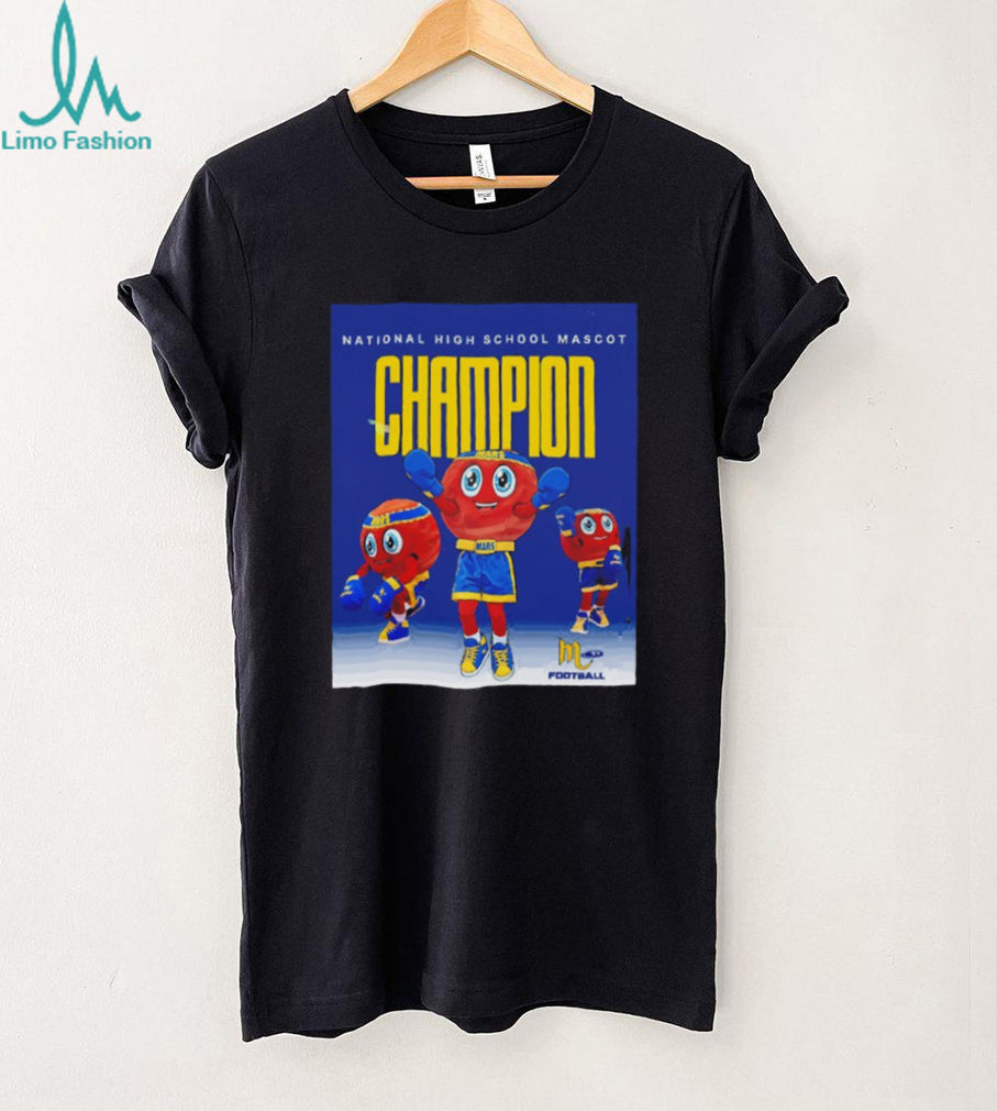 Mars High School Mascot National Champion Football - Adult & Kids T-Shirts, Sweatshirts & Hoodies apparel design preview 5