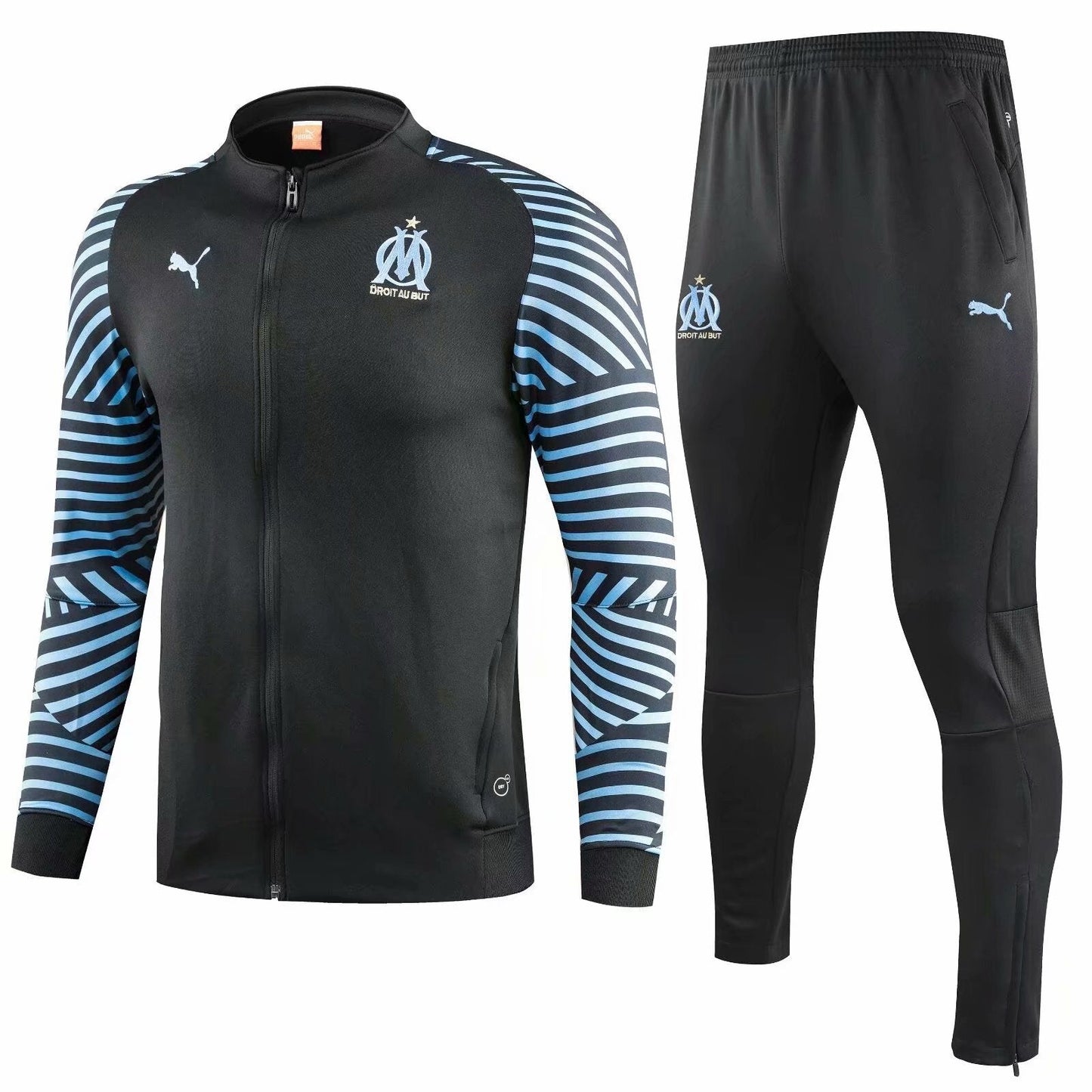 Marseille 3856 LONG STRIPE SLEEVE Soccer Jersey sports jersey product view 1