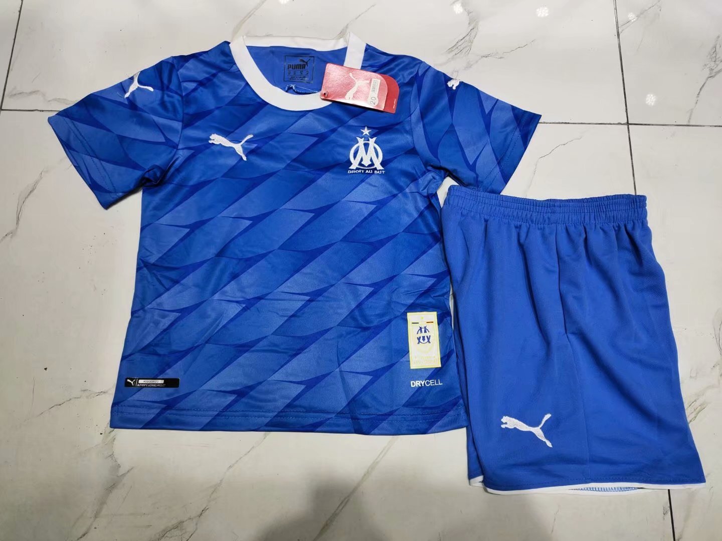 Marseille Blue Soccer Jersey sports jersey product view 1
