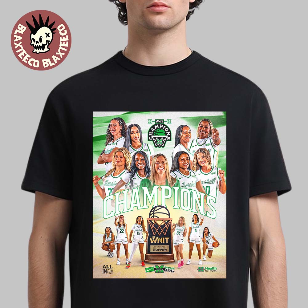 Marshall Thundering Herd Womens Basketball 2026 WNIT Champions Premium T-Shirt Unisex T-shirt, Sweatshirt, Hoodie, Long Sleeve Tee - T-Shirt, Sweatshirt, Hoodie
