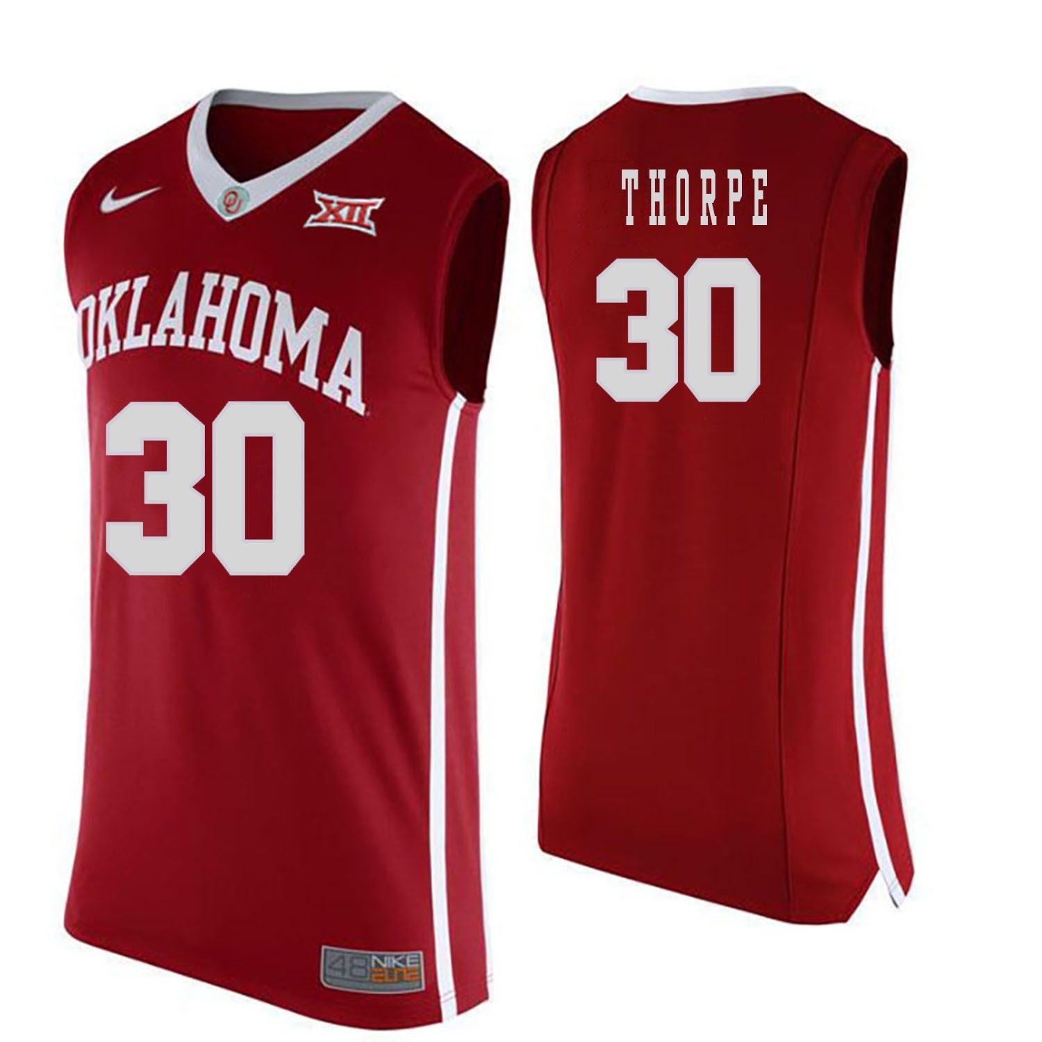 Marshall Thorpe 30 Red College Football Jersey football jersey product view 1