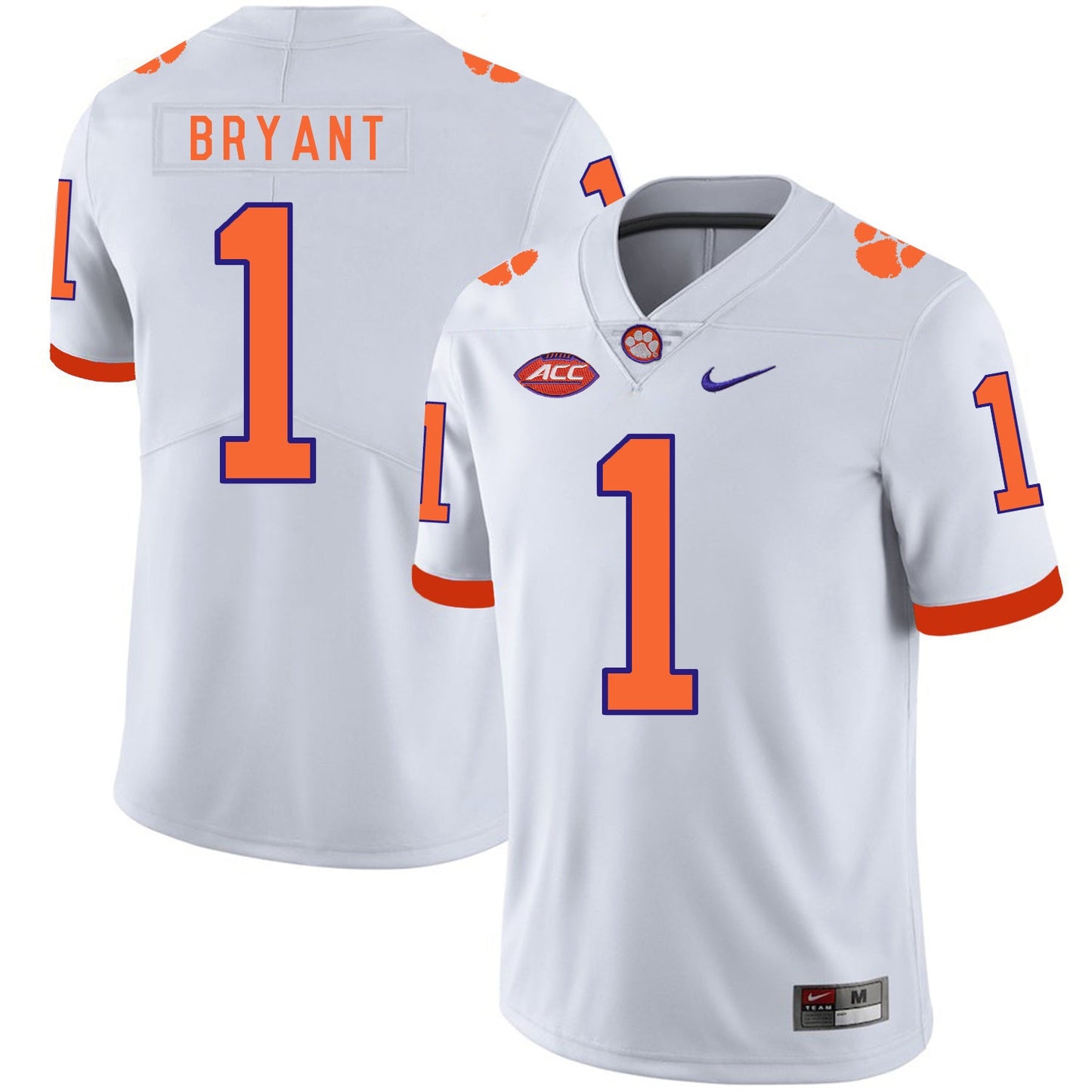 Martavis Bryant 1 White Style 1 College Football Jersey football jersey product view 1
