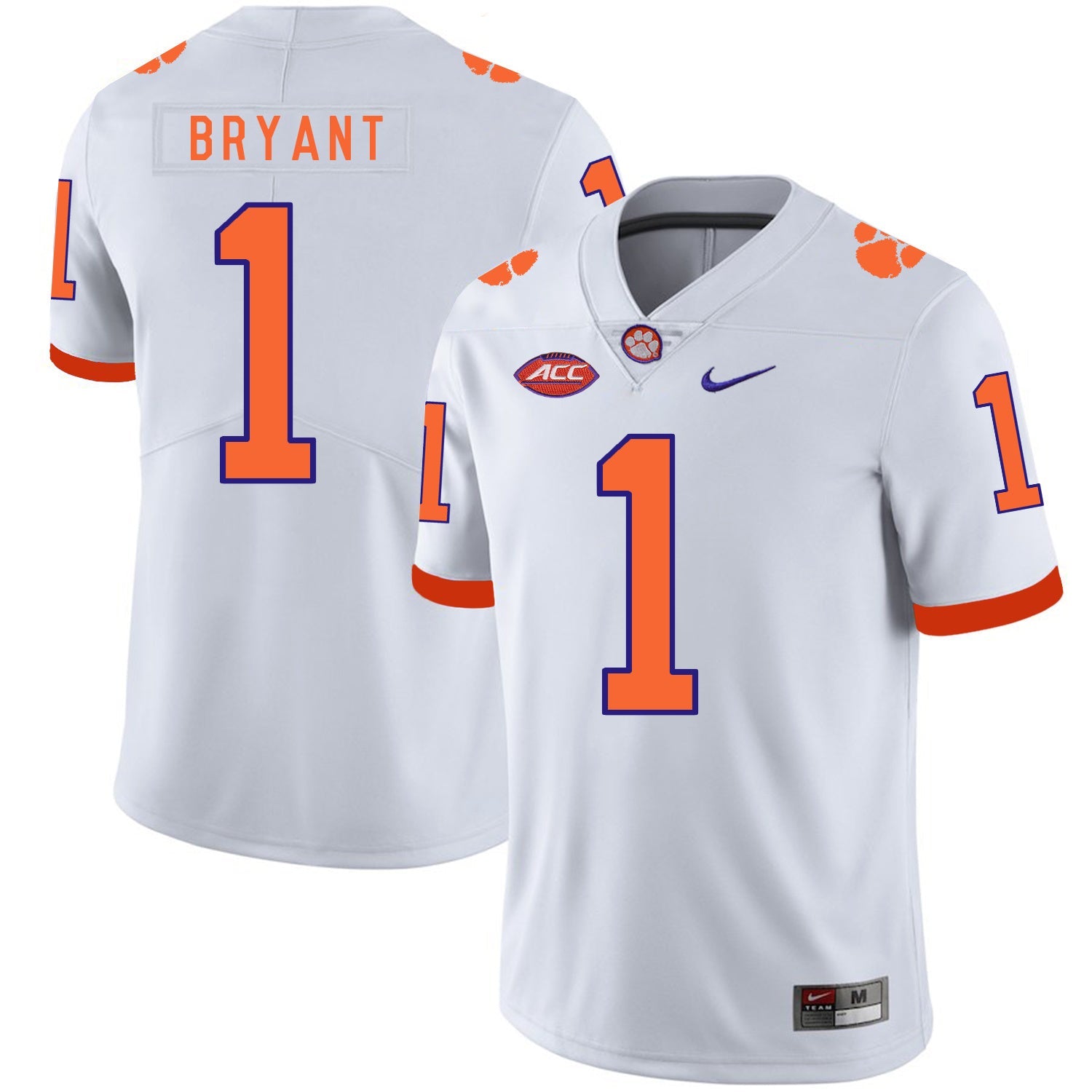 Martavis Bryant 1 White Style 1 College Football Jersey football jersey product view 1