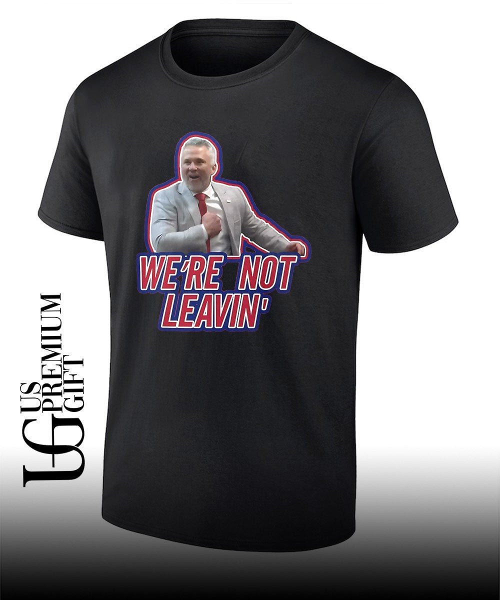 Martin St. Louis were not leavin shirt Unisex T-shirt, Sweatshirt, Hoodie, Long Sleeve Tee - T-Shirt, Sweatshirt, Hoodie