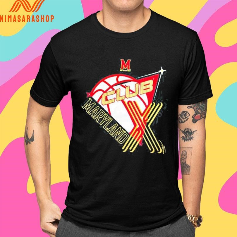 Maryland Terrapins Men's Basketball Club Logo - Adult & Kids T-Shirts, Sweatshirts & Hoodies apparel design preview 4