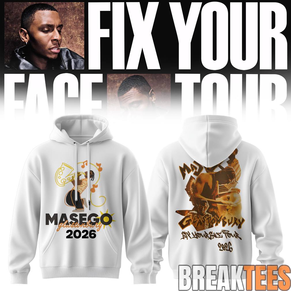 Masego Fix Your Face Tour 2026 Hoodie Unisex T-shirt, Sweatshirt, Hoodie, Long Sleeve Tee - T-Shirt, Sweatshirt, Hoodie