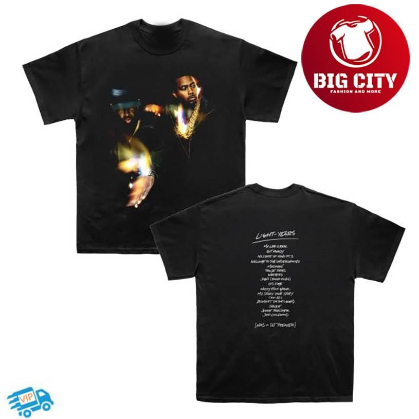 Mass Appeal Nas &amp; Dj Premier Light Years Two Sided Shirt Unisex T-shirt, Sweatshirt, Hoodie, Long Sleeve Tee - T-Shirt, Sweatshirt, Hoodie