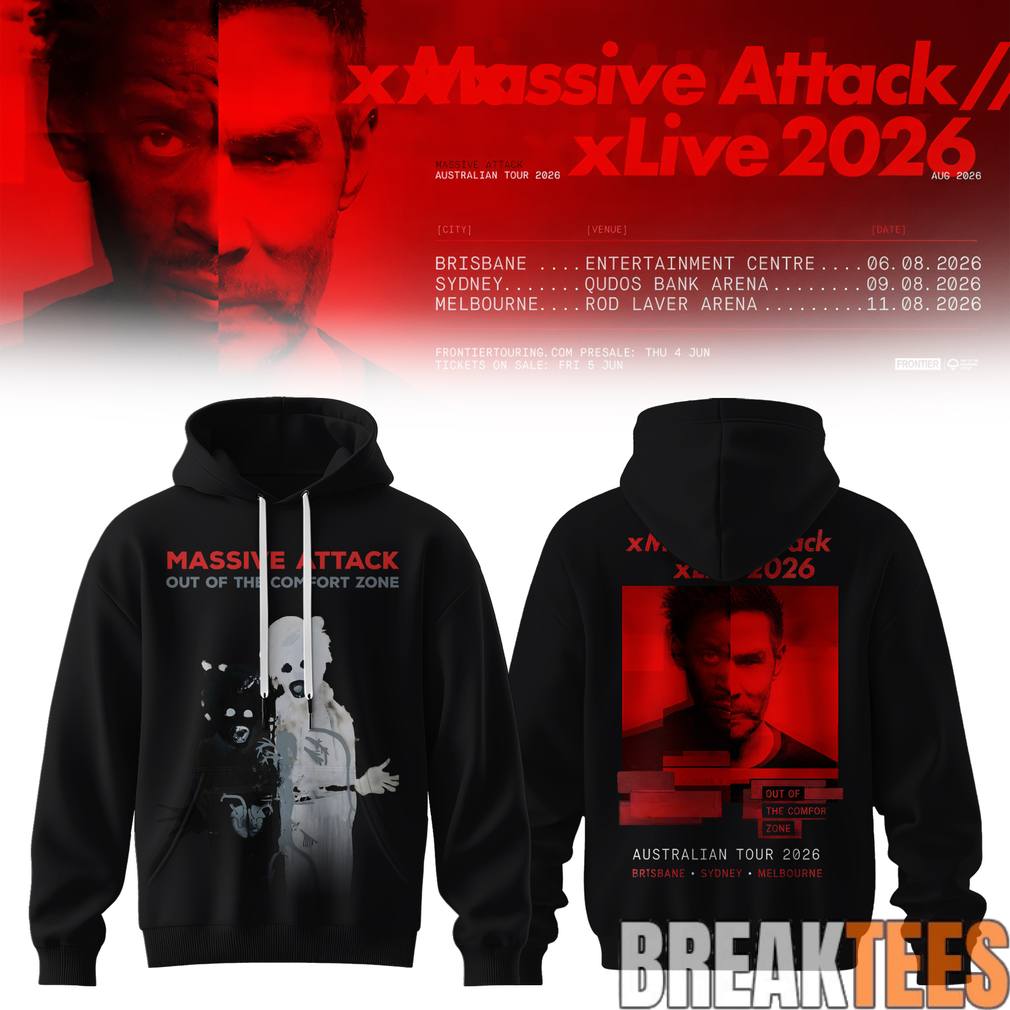 Massive Attack x Live 2026 Tour Hoodie Unisex T-shirt, Sweatshirt, Hoodie, Long Sleeve Tee - T-Shirt, Sweatshirt, Hoodie