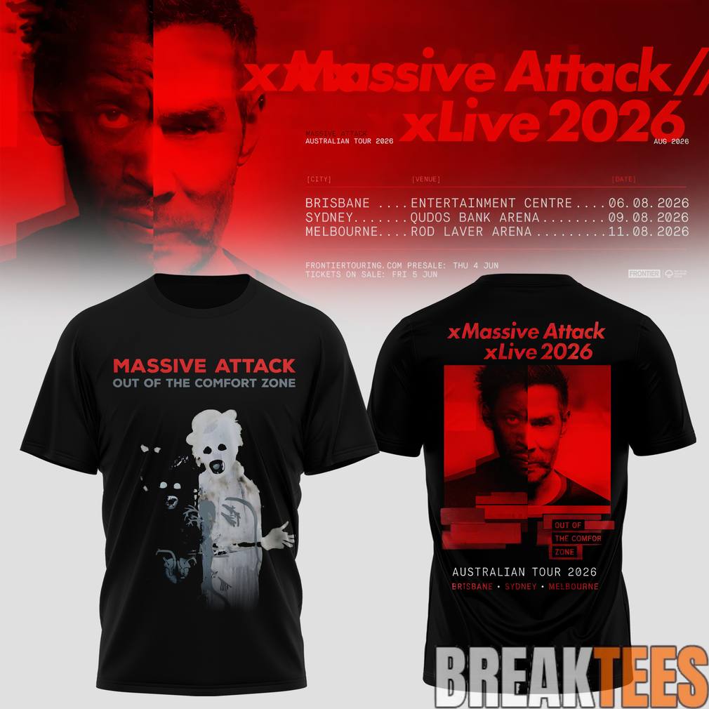 Massive Attack x Live 2026 Tour Shirt Unisex T-shirt, Sweatshirt, Hoodie, Long Sleeve Tee - T-Shirt, Sweatshirt, Hoodie