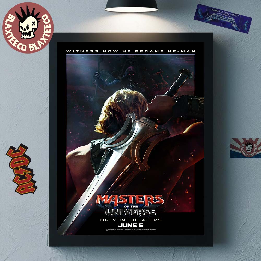 Masters Of The Universe Witness How He Became He-Man Official Movie Poster In Theaters On June 5 2026 Home Decor Poster Canvas - T-Shirt, Sweatshirt, Hoodie