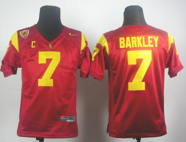 Matt Barkley 7 Red Youth College Football Jersey football jersey product view 1