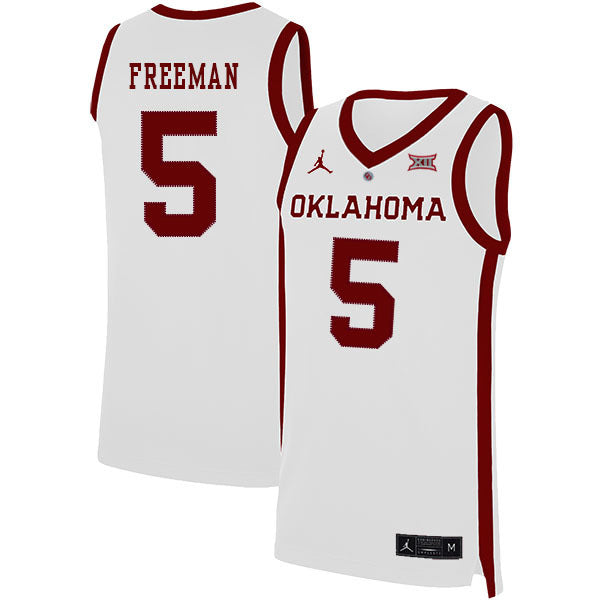 Matt Freeman 5 White College Football Jersey football jersey product view 1
