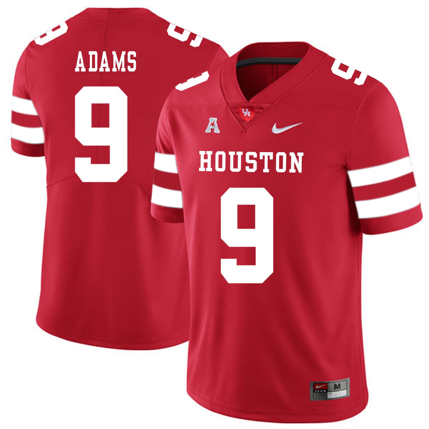 Matthew Adams 9 Red College Football Jersey football jersey product view 1