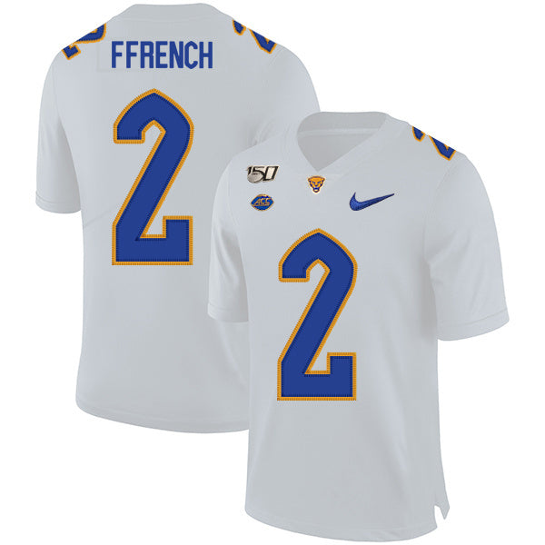 Maurice Ffrench 2 White College Football Jersey football jersey product view 1