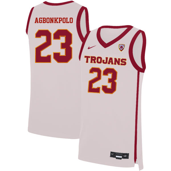 Max Agbonkpolo 23 White College Football Jersey football jersey product view 1