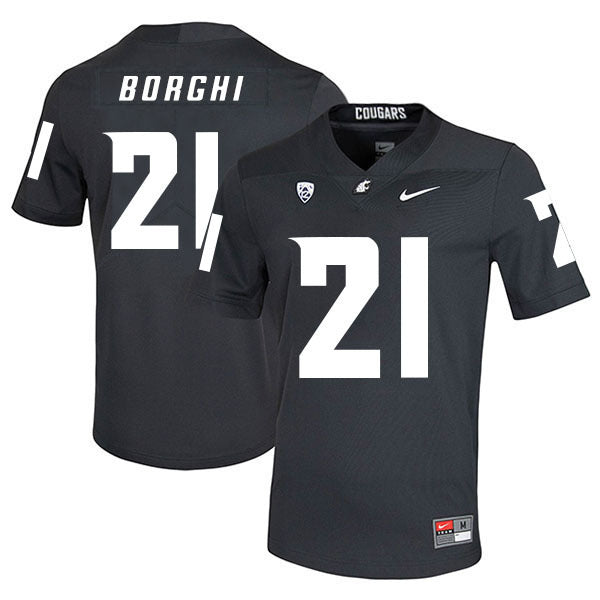 Max Borghi 21 Carbon Black College Football Jersey football jersey product view 1