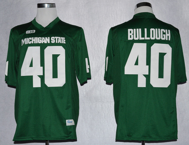 Max Bullough #40 Green College Football Jersey football jersey product view 1
