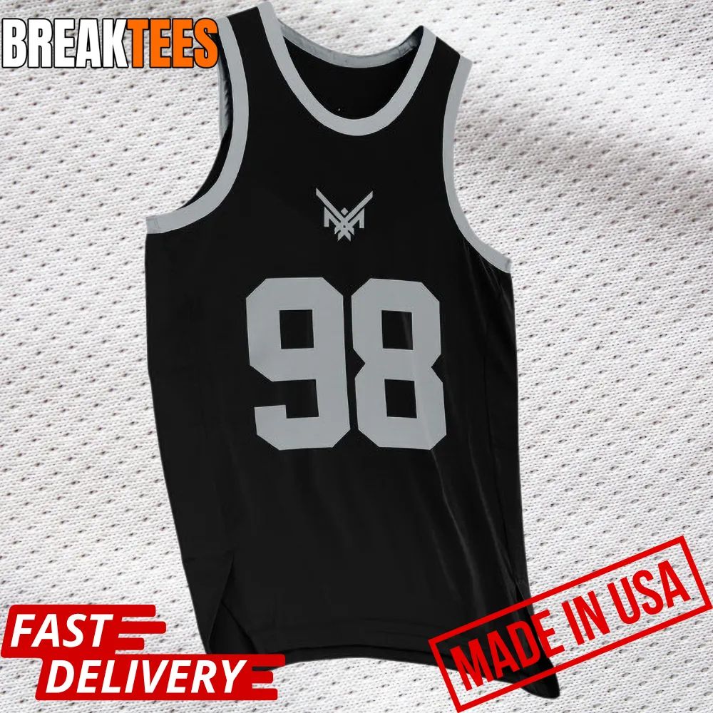 Maxx Crosby Logo Basketball Jersey basketball jersey product view 1