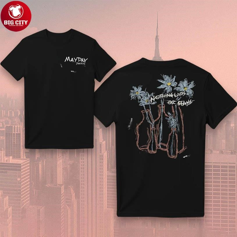 Mayday Parade Vase Holiday 2025 Two Sided Shirt Unisex T-shirt, Sweatshirt, Hoodie, Long Sleeve Tee - T-Shirt, Sweatshirt, Hoodie