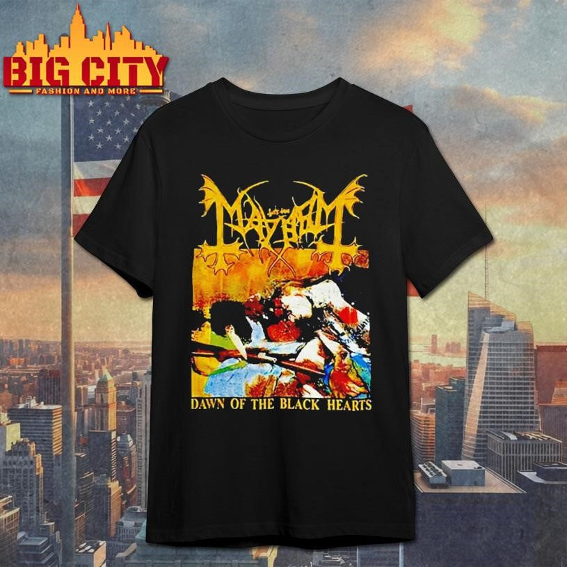 Mayhem Dawn of the Black Hearts 1995 Shirt Unisex T-shirt, Sweatshirt, Hoodie, Long Sleeve Tee - T-Shirt, Sweatshirt, Hoodie